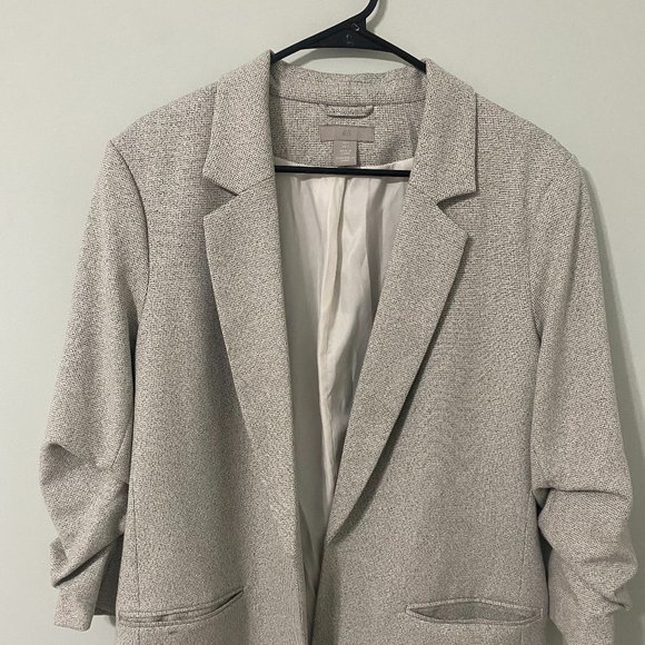 H&M Gather Sleeve Blazer